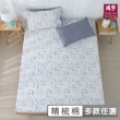 【HongYew 鴻宇】台灣製100%精梳棉 床包枕套組 加大(多款)