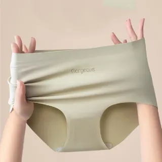 【enac 依奈川】10件組 現貨 中腰運動桑蠶絲無痕內褲/女內褲/無痕內褲/中腰內褲(隨機)