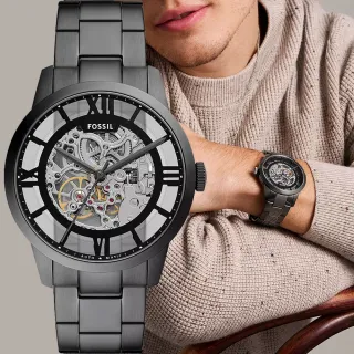 【FOSSIL】Townsman 爵士鏤空機械錶 男錶 手錶-44mm 禮物 送禮 推薦(ME3268)