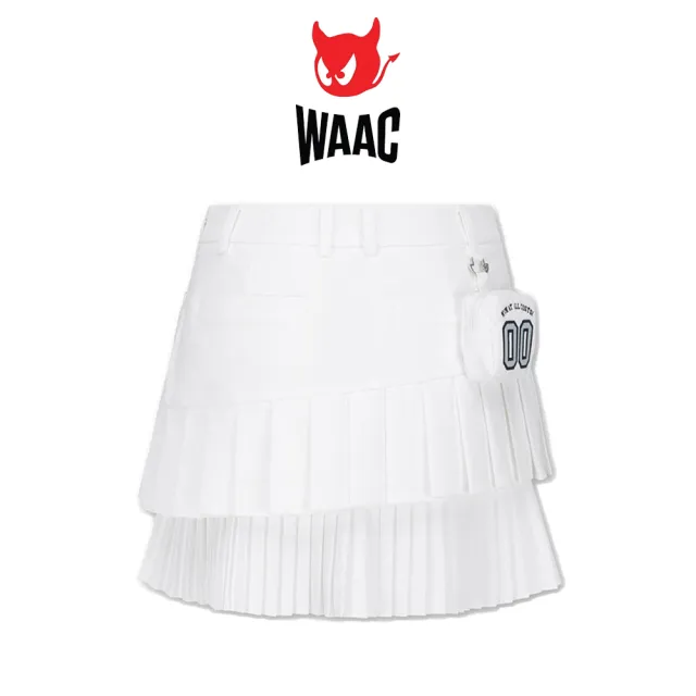 【WAAC】DOUBLE PLEATS SKORT 女士 雙褶短裙褲-白色(WA24FWW820301)
