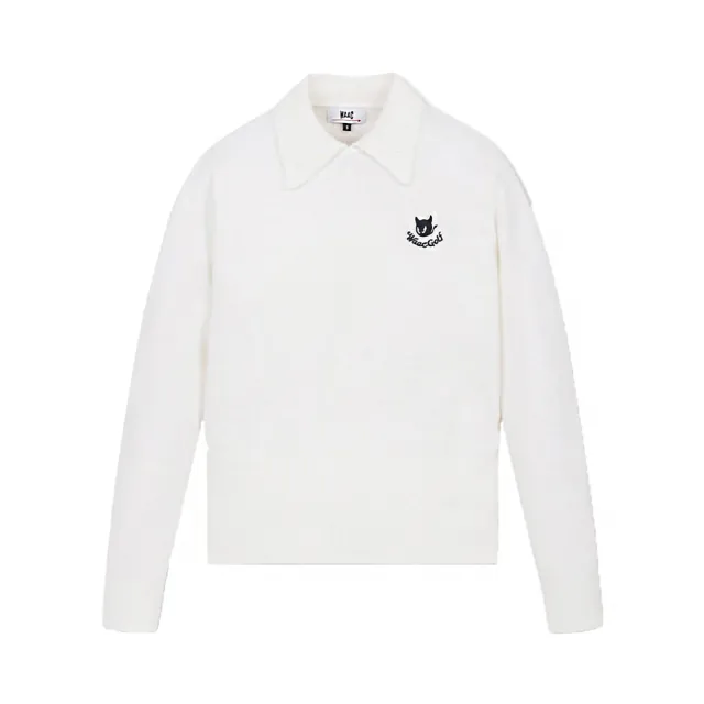 【WAAC】SLOGAN COLLAR SWEATER 女士 翻領長袖上衣(兩色任選)