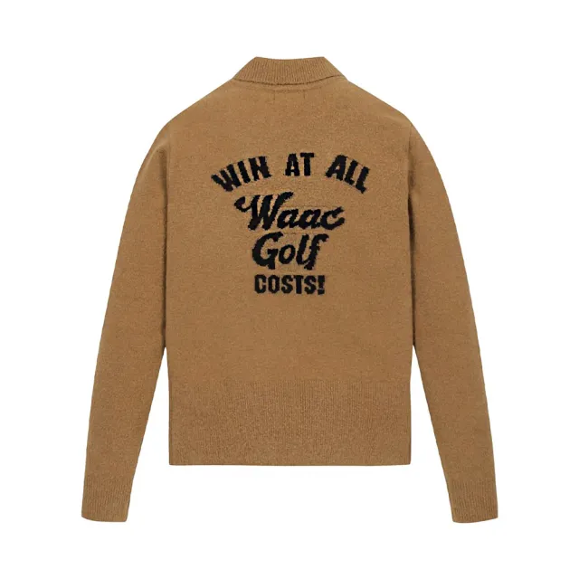 【WAAC】SLOGAN COLLAR SWEATER 女士 翻領長袖上衣(兩色任選)