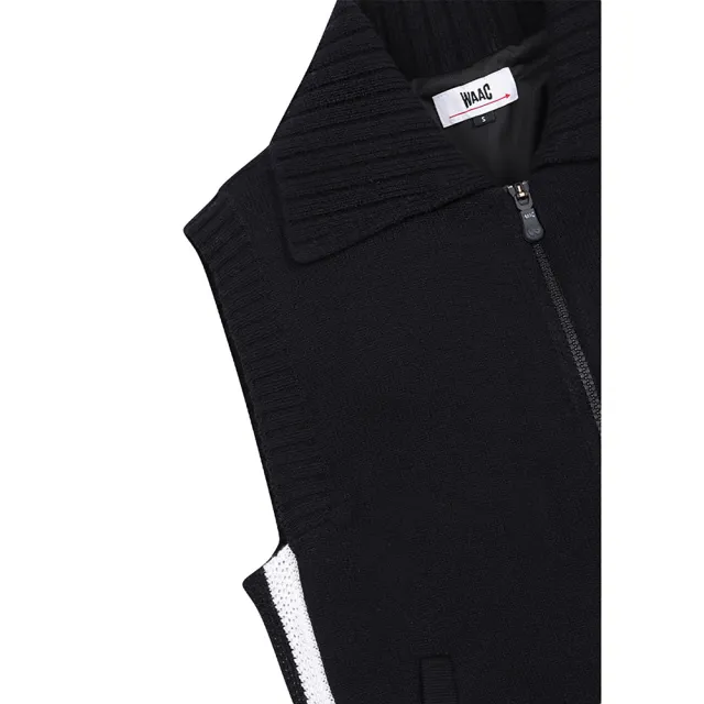 【WAAC】FULL ZIP-UP KNIT VEST 女士 針織拉鍊背心(兩色任選)