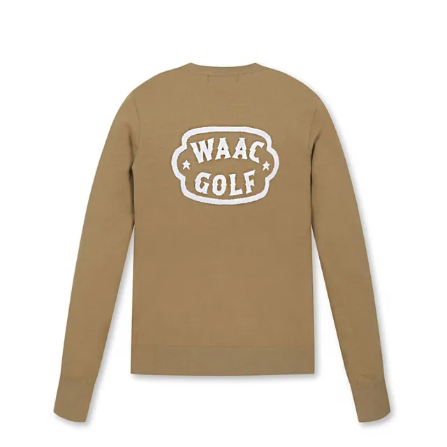【WAAC】CREWNECK WAACKY SWEATER 女士 長袖上衣-淺咖啡色(WA24FWW22043600)