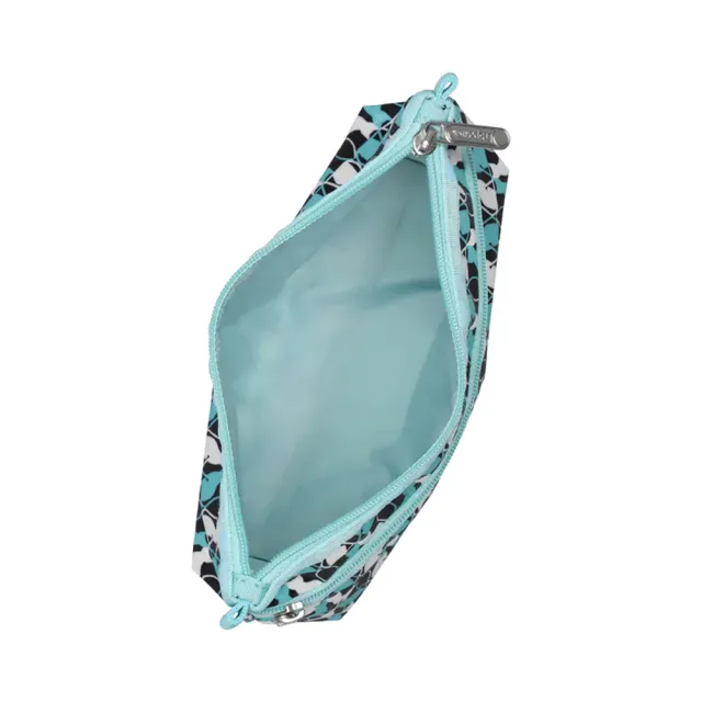 【Lesportsac】Cosmetic Clutch 雙層拉鍊收納化妝包 收納袋 盥洗包 送禮 禮物 推薦 女包(鏡中貓影)