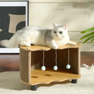 【PETDOS 派多斯】可疊加蛋殼貓窩(耐抓耐磨 肆意抓玩 穩固耐用)