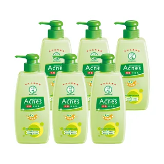 【曼秀雷敦】Acnes抗痘沐浴乳600mL 6入(預防青春痘 柑橘香味 清爽舒暢)