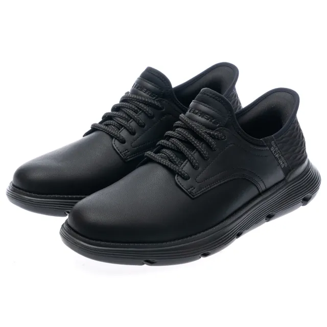 【SKECHERS】男鞋 休閒系列 休閒鞋 瞬穿舒適科技 GARZA 寬楦款(205046WBBK)