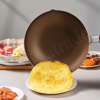 【Taste Plus】悅味元器 鈦合金x430不鏽鋼炒鍋 無塗層不沾炒鍋 32cm IH爐可用鍋(贈鍋蓋+蒸盤+不鏽鋼鏟)