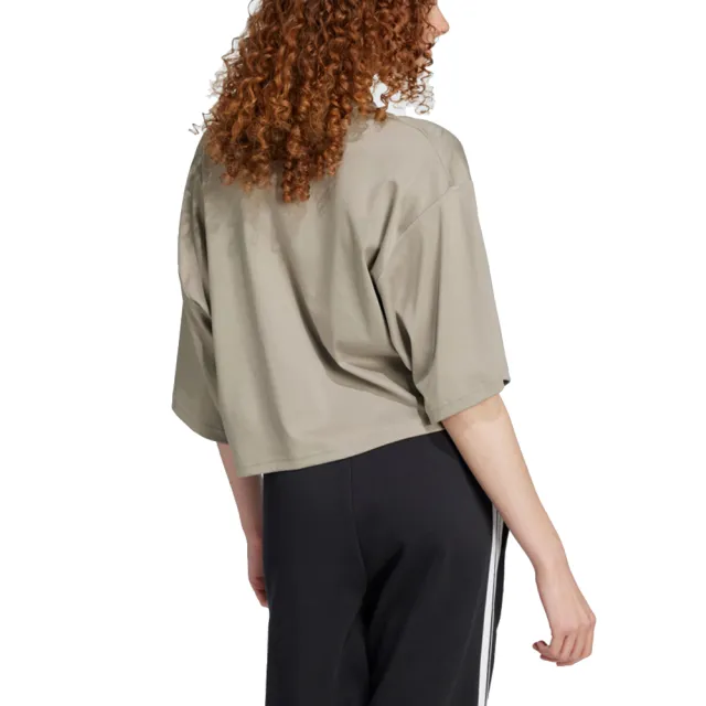 【adidas 愛迪達】寬鬆 休閒 圓領短袖T恤 W CE Q2 TEE 女 - JC5110