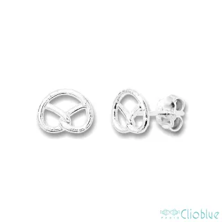 【CLIO BLUE】好運蝴蝶餅乾耳環 925純銀 雙魚 蝴蝶餅(法國巴黎品牌/925純銀)