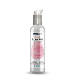【SWISS NAVY】4 IN 1 口交水性潤滑液 棉花糖風味 PLAYFUL FLAVORS GLIDE 4oz 1入(水潤 口交 棉花糖)