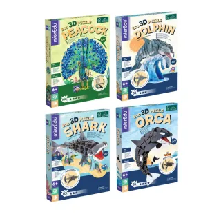 【mierEdu】3D立體拼圖 動物系列-豪華版(多款可選)