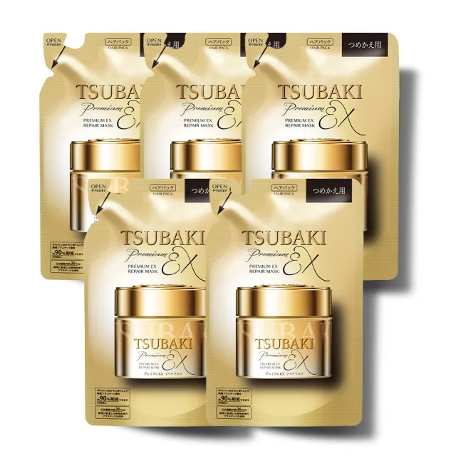 【TSUBAKI 思波綺】金耀瞬護髮膜補充包150g(5入組)