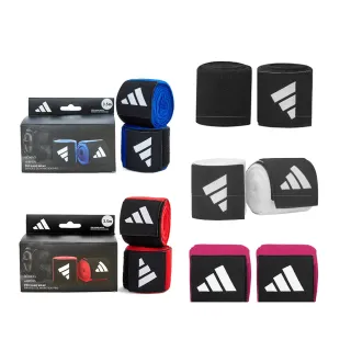 【adidas 愛迪達】拳擊手綁帶3.5M-兩入組(拳擊繃帶 纏手帶 泰拳 格鬥 拳擊手套 拳套)
