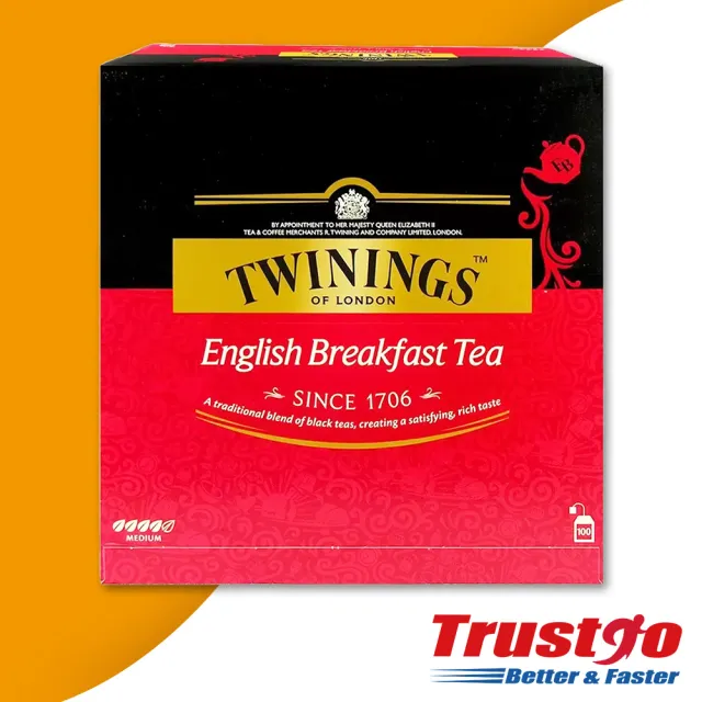【美式賣場】Twinings 唐寧茶 英倫早餐茶(2gx100入x1盒)