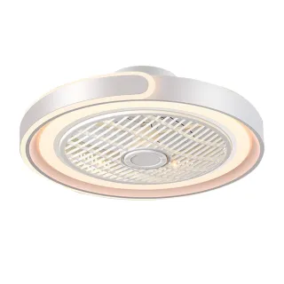 【XINGMU 興沐】北歐創意臥室吸頂風扇燈隱形吸頂扇(智慧變頻/預約定時/廣角導風)