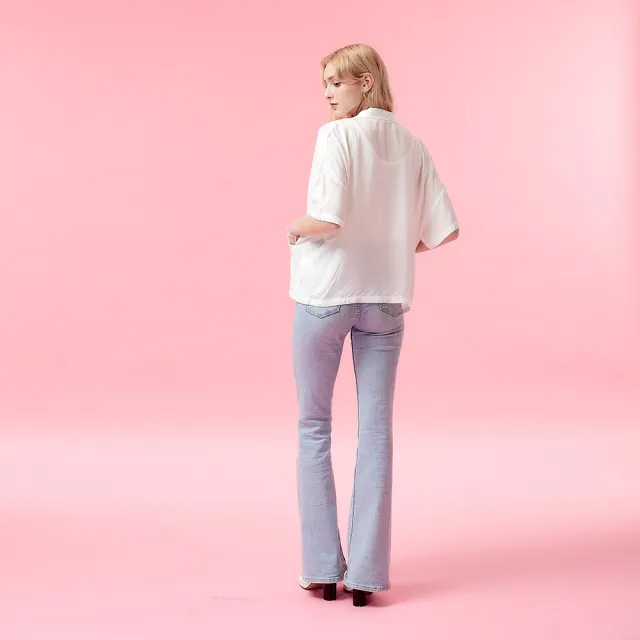 【ICHE 衣哲】Cop.Copine法式輕盈嫘縈寬鬆短袖罩衫外套