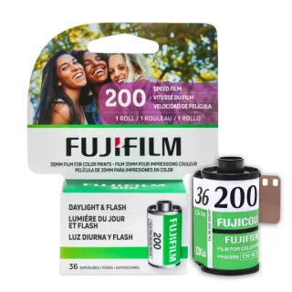【FUJIFILM 富士】彩色膠捲135底片 36張 加購品(ISO 200)