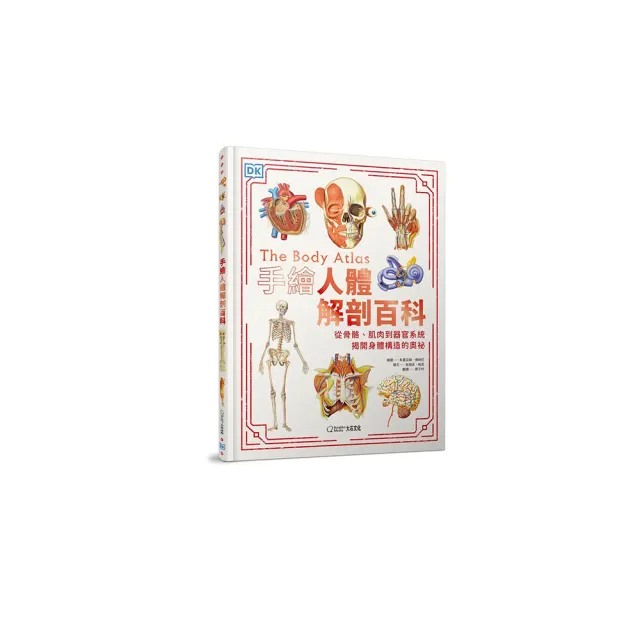 手繪人體解剖百科:從骨骼、肌肉到器官系統,揭開身體構造的奧祕