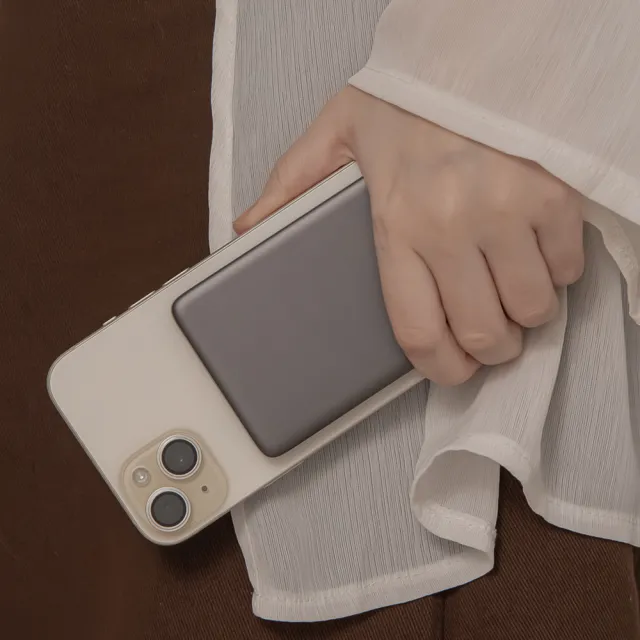 【NICONICO】Superthin極度輕薄・磁吸行動電源(5000mAh)