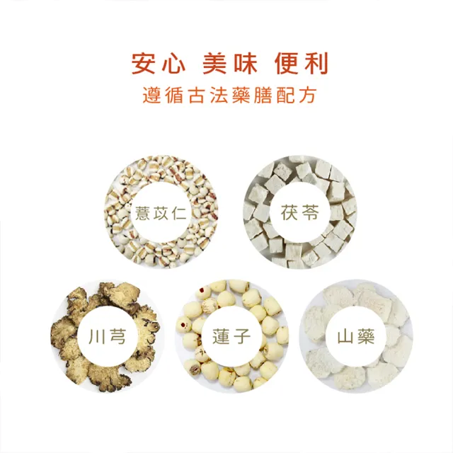 【科達製藥】安心藥膳四神湯養生燉包10入組