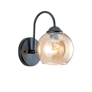【大巨光】現代風 E27x1 壁燈(LW-12-4458 金屬、玻璃)
