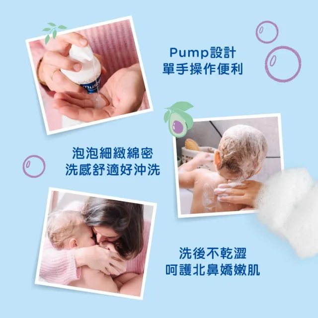 【Mustela 慕之恬廊】酪梨植萃養好膚 護膚禮盒(一般膚質:多慕雙潔乳+爽身潤膚乳 新生兒/彌月禮/滿月禮)