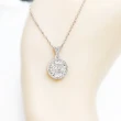 【AURORA 歐羅拉】GIA 50分F color八心八箭天然真鑽 PT950 鑽戒 鑽墜 圓愛(二款擇一)