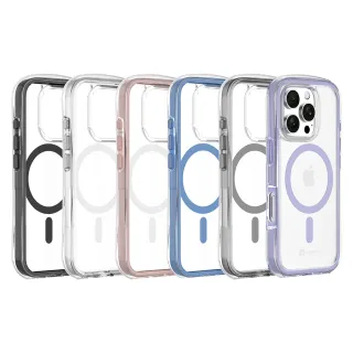 【MAXIA】iPhone 16 Pro 耐衝擊磁吸保護殼(i16/Plus/Pro/Pro Max 透明/灰/藍/粉/黑/紫)