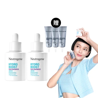 【Neutrogena露得清】水活保濕菸鹼醯胺精華(30mlx2入組)