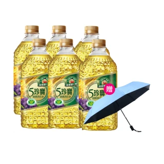 【得意的一天】五珍寶健康調合油2L*6瓶(超值贈品任選)