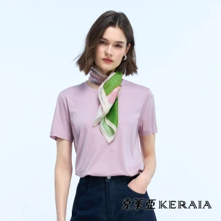 【KERAIA 克萊亞】一隅春色油畫風靜物小方巾