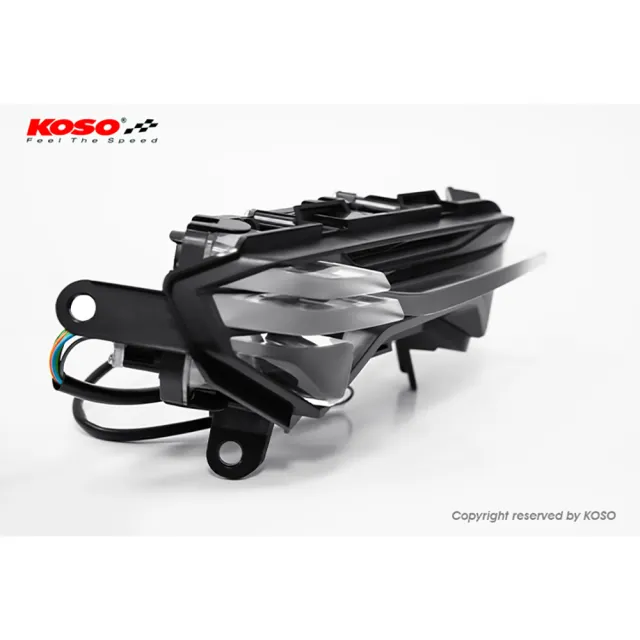 【KOSO】龍紋 LED 後燈 DRG BT 後燈組(SYM 三陽 NEW DRGBT 序列式 尾燈 後車燈/方向燈：黃光/煞車燈：紅光)