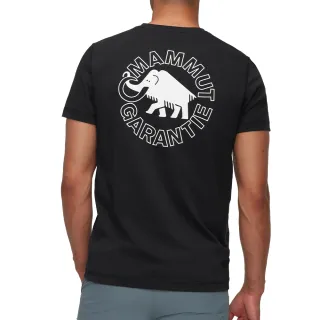 【Mammut 長毛象官方直營】Mammut Core T-Shirt Men Garantie 輕盈柔軟復古短袖T恤 男款 黑色 #1017-05892