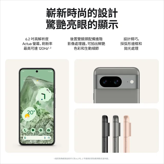【Google】Pixel 8 6.2吋 5G(8G/128G/Google Tensor G3/5000萬畫素)