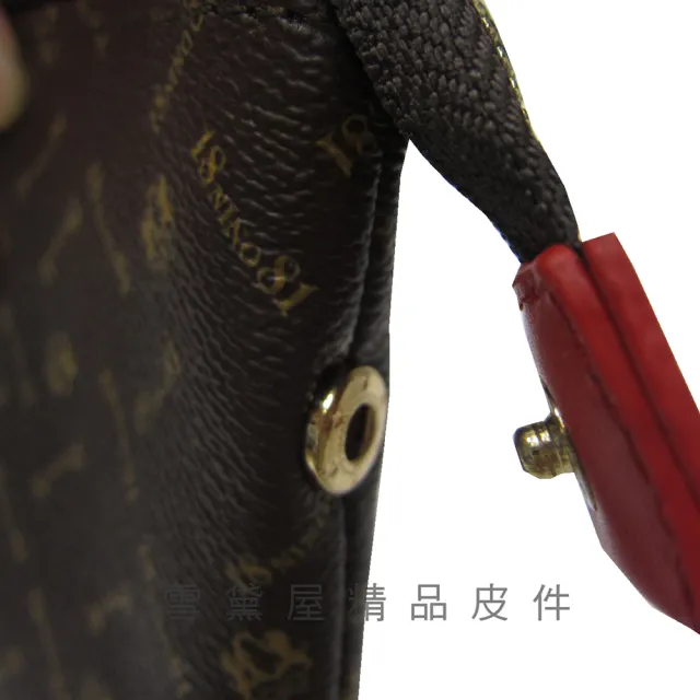 【SNOW.bagshop】雙11 化妝包小容量主袋(內二隔層手拿包分類袋進口防水包 防刮皮革材質活動型手