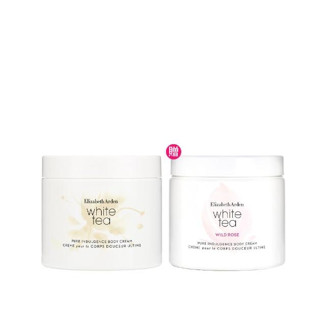 【Elizabeth Arden 伊麗莎白雅頓】官方直營 白茶花綻香氛舒體霜組(白茶400ml+白茶野玫瑰400ml)