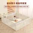 【Caring】X DesingSkin 聯名款 多功能 圍欄 商檢局+CNS安全雙認證-200x140cm(安全圍欄/遊戲圍欄/收納櫃)