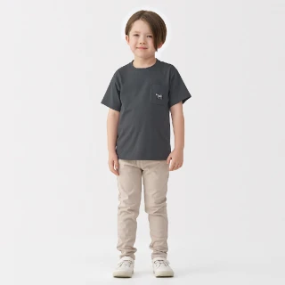 【MUJI 無印良品】兒童天竺刺繡口袋短袖T恤(共6色)