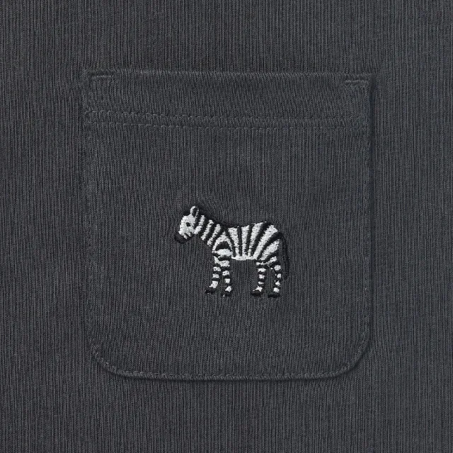 【MUJI 無印良品】兒童天竺刺繡口袋短袖T恤(共6色)