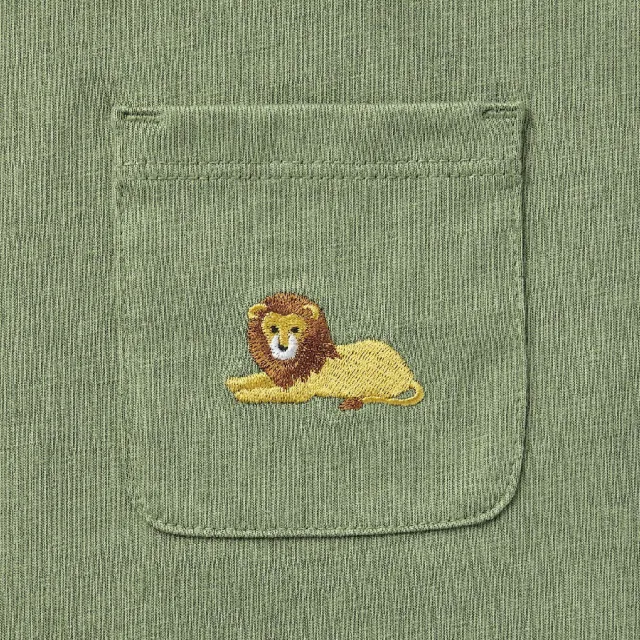 【MUJI 無印良品】兒童天竺刺繡口袋短袖T恤(共6色)