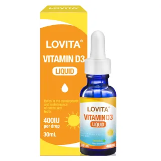 【LOVITA 愛維他】素食維他命D3滴液400IUx1000份(維生素 滴劑 全素)