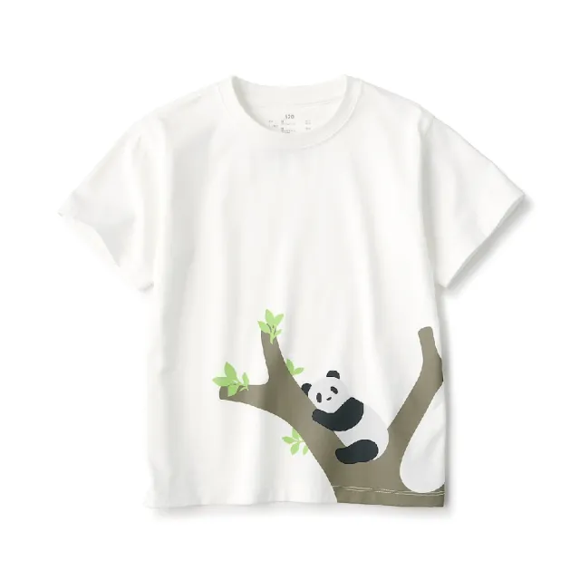 【MUJI 無印良品】兒童天竺印花短袖T恤(共5色)