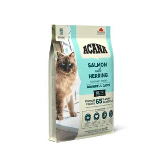 【ACANA】豐盛漁獲低GI配方《野生鮭魚+鱈魚+虹鱒魚》貓飼料 4.5KG(貓飼料 貓乾糧)
