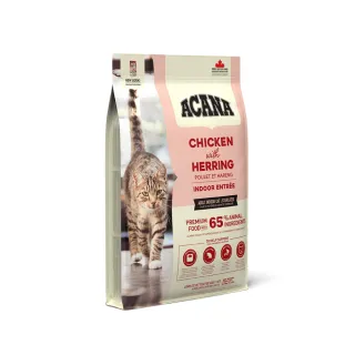 【ACANA】室內開胃低GI配方《放養雞肉+鯡魚+蔓越莓》貓飼料 4.5KG(貓飼料 貓乾糧)