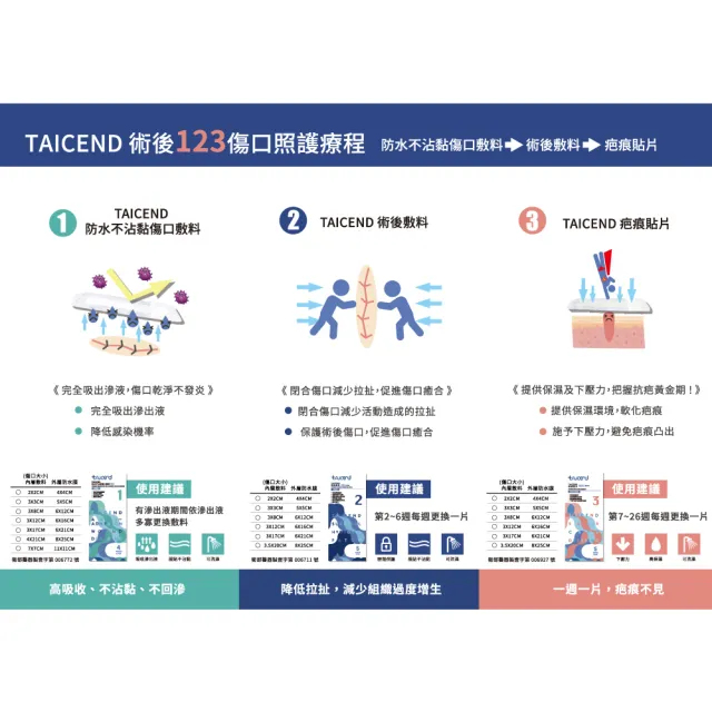 【TAICEND 泰陞】Stage3 疤痕貼片-3X8cm(5片/包)