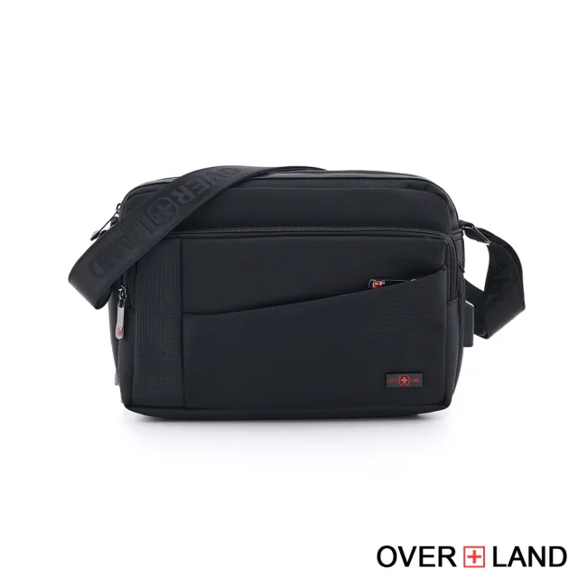【OverLand】美式十字軍 - 素面造型斜背包-中/M(5699)