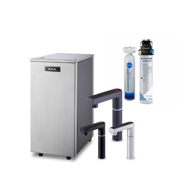 【EVERPURE 愛惠浦】雙溫櫥下型 HS288T PLUS觸控熱飲機+PURVIVE-4HL生飲淨水器(搭配 Buder前置PP系統)