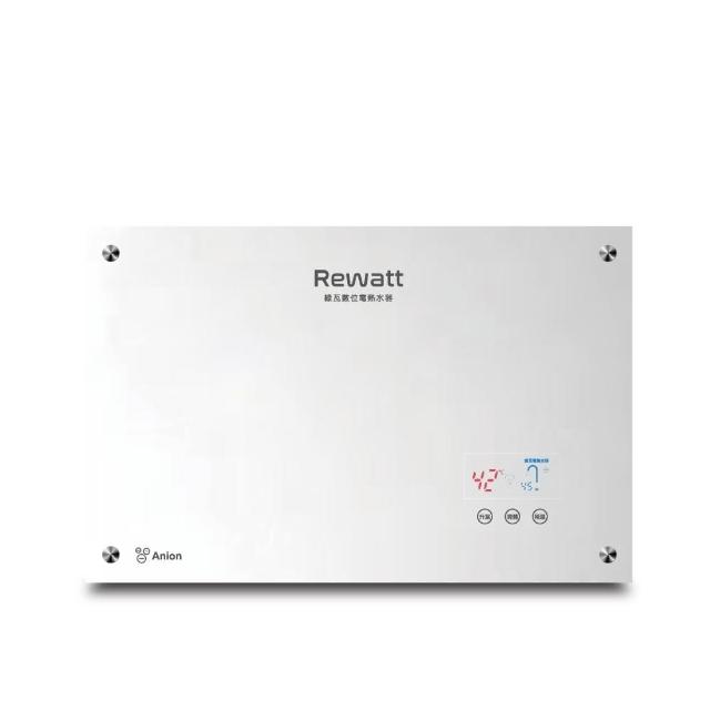 Rewatt 綠瓦 QR-109F 電熱水器，臺灣原裝生產，採用數位恆溫控制與電熱管加熱技術，提供穩定熱水供應。支援1.6L~6L熱水放出量，熱效率高達112%，適閤家庭日常使用。尺寸寬495*高323*深54mm，安裝簡易，冷熱水管口徑PE-1/2" x 14PI (四分)，220V電壓，BSMI許可字號R54538，享1年保固。高效節能電熱水器，安全可靠的熱水解決方案。